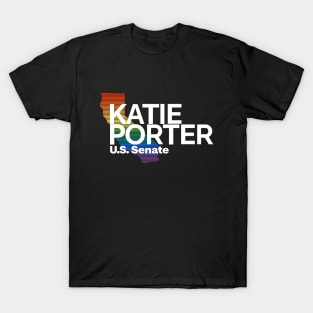 Katie Porter 2024 LGBTQ | Gay Pride US Senate Election T-Shirt